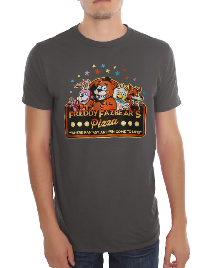 freddy fazbear pizza tshirt